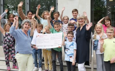 Sportliche Spendensumme der Grundschule Rosenkamp